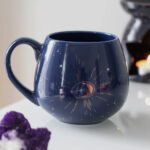 Blue Crescent moon mug